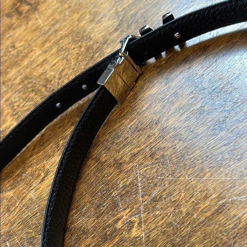 Michael Kors Belt Brown Signature Logo MK Buckle Fashion Accessory - Picture 6 of 14
